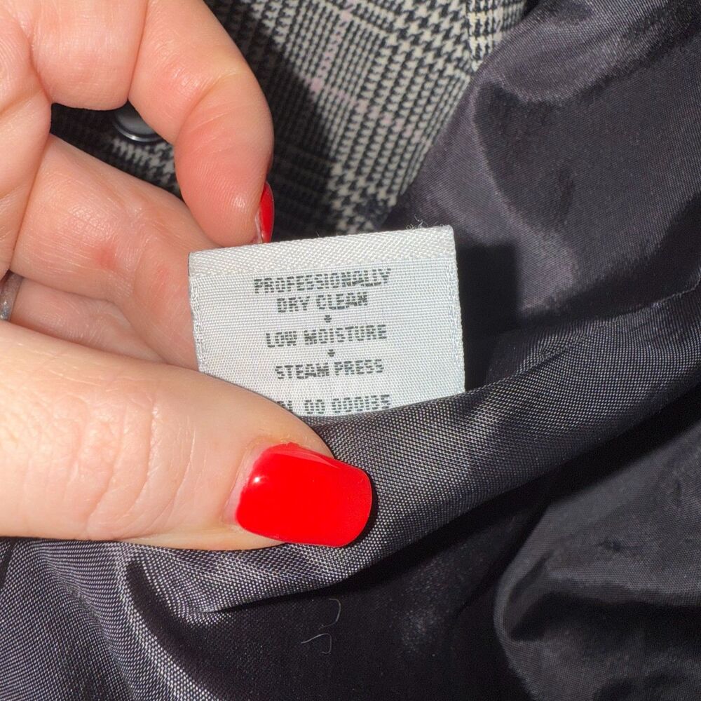 Pendleton Wool Double Breasted Houndstooth Blazer… - image 8